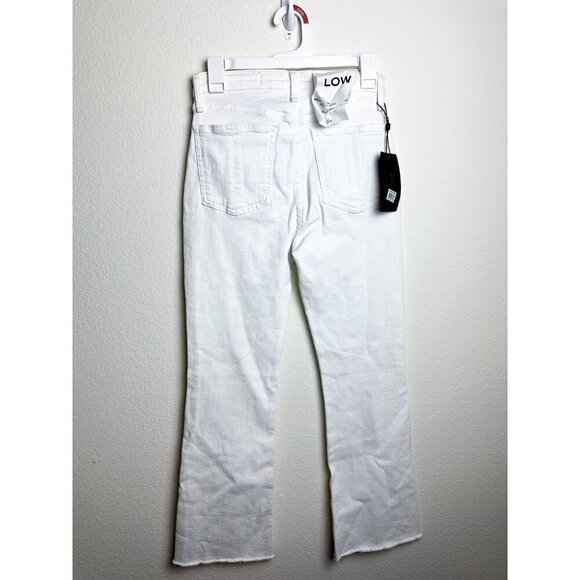NWT Rag & Bone Nina High-Rise Ankle Flare Womens White Jeans Size 26 Raw Hem - Picture 4 of 15